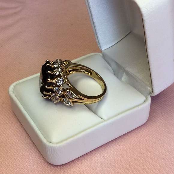 FINAL SALE PRICE 925/14K Huge Iolite +Gems Ring Size 9 - Picture 3 of 6